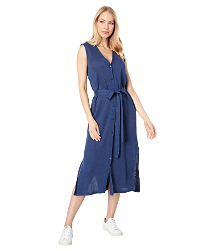 ECOALF Damen Sunfloweralf Dress Woman, Indigoblau, 38 von ECOALF