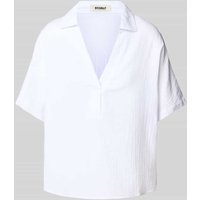 ECOALF Oversized Blusenshirt mit V-Ausschnitt Modell 'DENISALF' in Weiss, Größe M von ECOALF