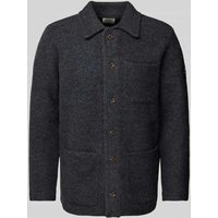 ECOALF Strickjacke mit Knopfleiste Modell 'RIMOALF' in Mittelgrau, Größe XXL von ECOALF