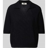 ECOALF Strickpullover mit 1/2-Arm Modell 'ARGANALF' in Black, Größe M von ECOALF