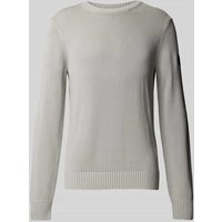 ECOALF Strickpullover mit Leinen-Anteil Modell 'TAIL' in Hellgrau, Größe L von ECOALF