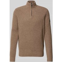 ECOALF Strickpullover mit Stehkragen Modell 'DRAGOALF' in Camel, Größe S ECOALF Strickpullover mit Stehkragen Modell 'DRAGOALF' in Camel, Größe S von ECOALF