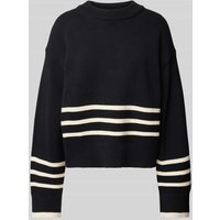ECOALF Strickpullover mit gerippten Abschlüssen Modell 'LANYU' in Black, Größe M von ECOALF