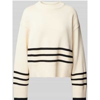ECOALF Strickpullover mit gerippten Abschlüssen Modell 'LANYU' in Offwhite, Größe M von ECOALF