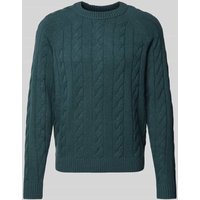 ECOALF Strickpullover mit gerippten Abschlüssen Modell 'TILOALF' in Dunkelgruen, Größe XL ECOALF Strickpullover mit gerippten Abschlüssen Modell 'TILOALF' in Dunkelgruen, Größe XL von ECOALF
