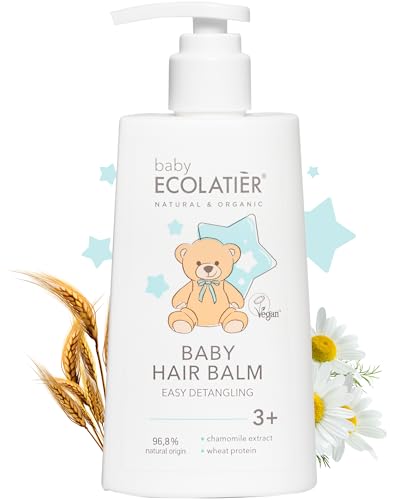 Baby Haarbalsam Einfaches Entwirren 3+ – Kinder Conditioner mit 96,8% natürlichen Inhaltsstoffen, vegan zertifiziert, sanfte Haarspülung für Kinder und Babys, Haarbalsam für weiches Haar, 250 ml Baby Haarbalsam Einfaches Entwirren 3+ – Kinder Conditioner mit 96,8% natürlichen Inhaltsstoffen, vegan zertifiziert, sanfte Haarspülung für Kinder und Babys, Haarbalsam für weiches Haar, 250 ml von ECOLATIÈR