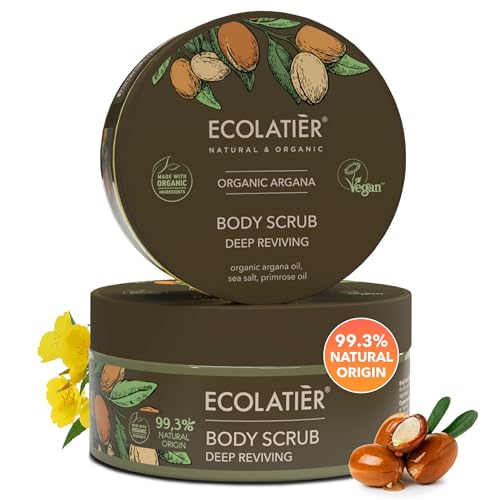 ECOLATIÈR - Tiefenvitalisierendes Körperpeeling mit Bio-Arganöl: Körperpeeling für Frauen und Männer, Natursalz ECOLATIÈR - Tiefenvitalisierendes Körperpeeling mit Bio-Arganöl: Körperpeeling für Frauen und Männer, Natursalz von ECOLATIÈR