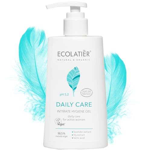 Intim Waschlotion Damen – Intimpflege mit 98,5% natürlichen Inhaltsstoffen, vegan zertifiziert, Intimwaschlotion Frauen mit Lavendel, Lilie und Milchsäure für pH-Balance - 250 ml Intim Waschlotion Damen – Intimpflege mit 98,5% natürlichen Inhaltsstoffen, vegan zertifiziert, Intimwaschlotion Frauen mit Lavendel, Lilie und Milchsäure für pH-Balance - 250 ml von ECOLATIÈR