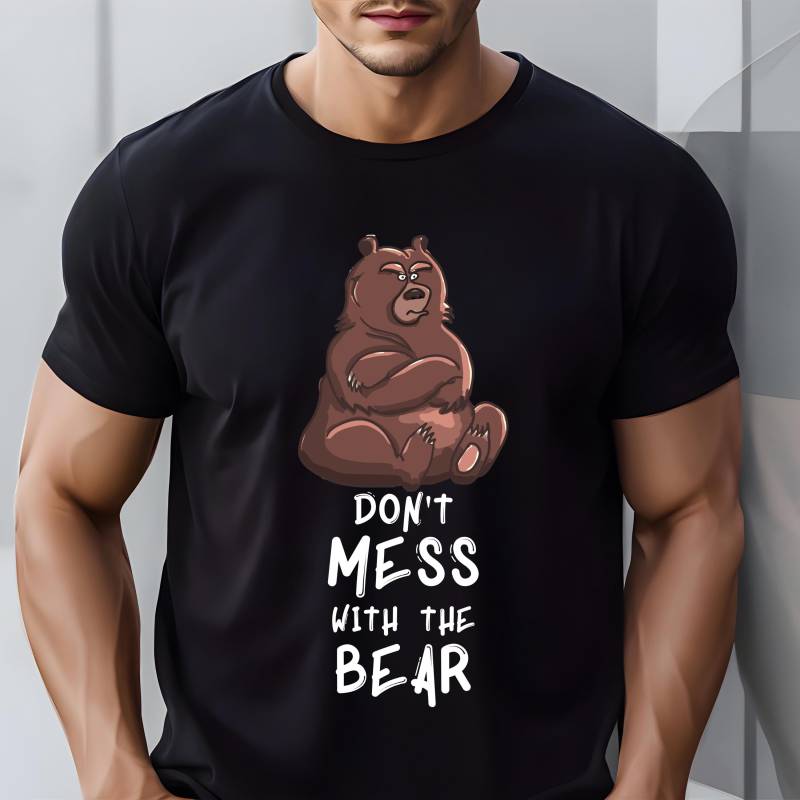 Bär Shirt Leg Dich Nicht Mit Dem Bären T-Shirt An Lustige Bärenliebhaber Geschenk Humorvolle Bestseller Papa Ehemann Bruder Sohn Geschenke Für von ECOLOGYE
