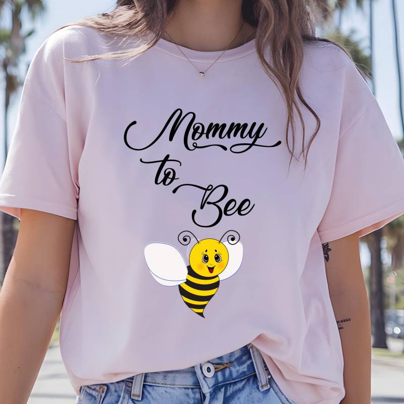 Mom To Be Shirt Mommy To Bee Schwangerschaft Ankündigung T-Shirt Geschenk Lustige Mama Familie Damen Tshirts Geschenke Für Neue Mütter von ECOLOGYE