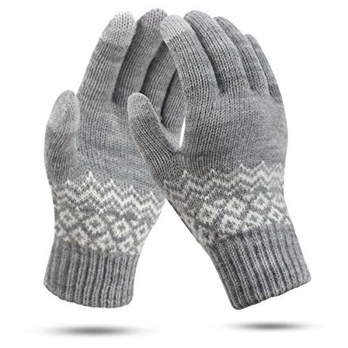 ECOMBOS Touchscreen Handschuhe Damen - Thermohandschuhe Winter Damen Gedehnt Strickhandschuhe Wollhandschuhe Reithandschuhe Outdoor für Damen von ECOMBOS