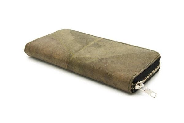 ECOMONKEY® Geldbörse Damen - veganes Lederimitat aus Blättern von ECOMONKEY