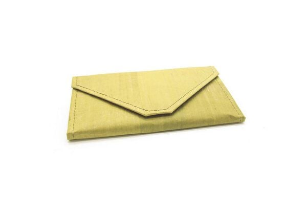 ECOMONKEY® PORTEMONNAIE IM ENVELOPE KUVERT DESIGN AUS BANANENBLÄTTERN von ECOMONKEY