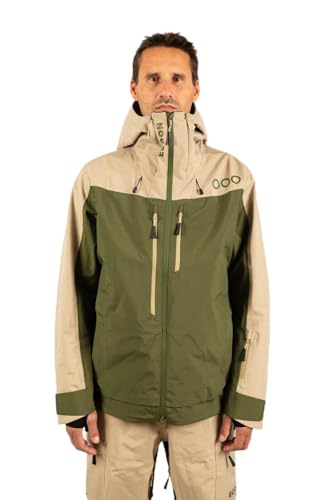 ECOON ECOEXPLORER Skijacke Herren Grün/Beige, Grün/Beige, Large von ECOON