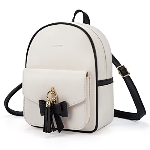 ECOSUSI Damen Rucksack Klein Soft Pu Leder Rucksäcke Schultaschen Wasserdichte Damenrucksäcke Kleine von ECOSUSI