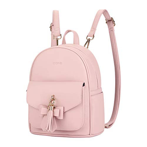 ECOSUSI Damen Rucksack Klein Soft Pu Leder Rucksäcke Schultaschen Wasserdichte Damenrucksäcke Kleine von ECOSUSI