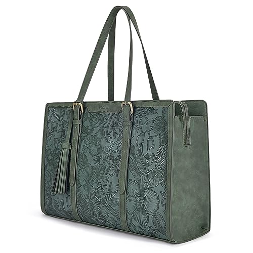 ECOSUSI Laptoptasche 15,6 Zoll Aktentasche Damen handtasche damen Groß Handtasche Business Arbeitstasche Bürotasche Damen Notebooktasche Shopper damen groß von ECOSUSI