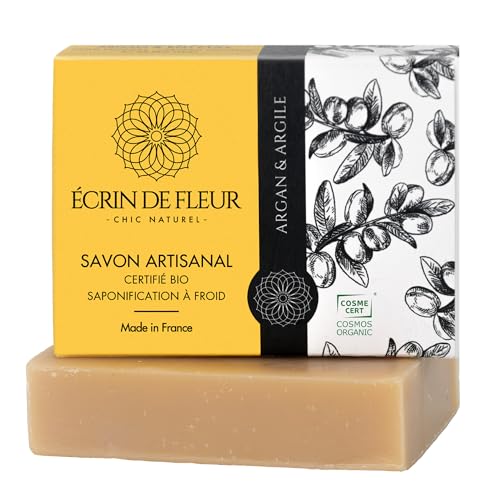 ÉCRIN DE FLEUR - Feste Seife Argan Bio Zertifiziert, duschseife für Männer und Frauen, 90g von ÉCRIN DE FLEUR