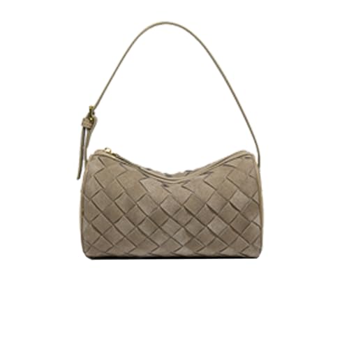 Mini gewebte Kunstledertasche, kleine gewebte Handtasche, kleine Clutch-Geldbörsen, Mini-Ledertaschen mit Tragegriff oben für Frauen, Abendtasche, Kiefernblaugrün von ECTOLOYIS