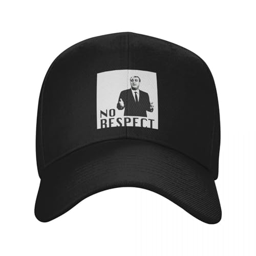 ECUXSRHN Basecap für Herren Schwarze Baseballcap Rodney Dangerfield No Respect 1 Sonnenhut Strandtasche Golf von ECUXSRHN