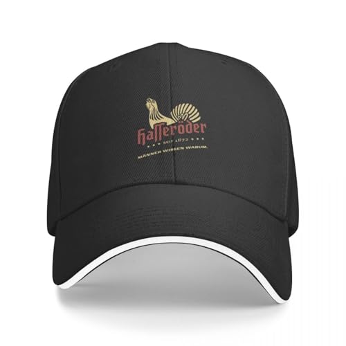ECUXSRHN Basecap für Herren Schwarze Baseballcap hasseroder Essential Streetwear Wild Ball Hut von ECUXSRHN