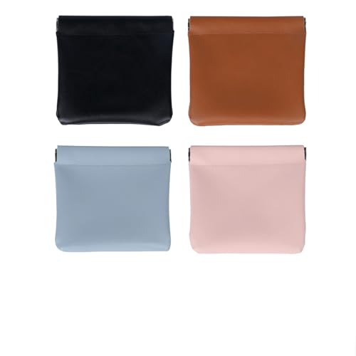 Flowarmth Organizer-Tasche aus Leder mit Druckknopfverschluss, Flowarmth-Tasche, Presencte Organizer-Tasche aus Leder mit Druckknopfverschluss, Pouchic-Taschen mit Druckknopfverschluss, Kosmetiktasche von EDAT