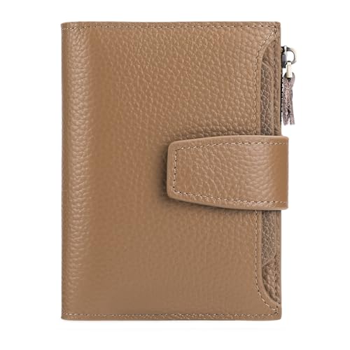 Peachloft Geldbörse, Peachloft Herren-Geldbörse, Reißverschlusstasche for mehrere Karten, Diebstahlsichere Geldbörse(Khaki) von EDAT