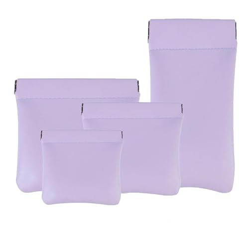 Pouchic–Personalisierte Organizer-Tasche aus Leder mit Druckknopfverschluss, Onavee-Organizer-Tasche(Purple) von EDAT