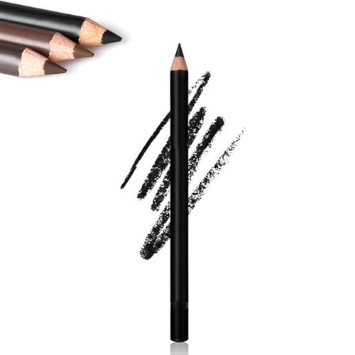 Systemous 24 Std. wasserfester Eyeliner Duo, anspitzbarer Eyeliner, Systemous Eyeliner, 2-in-1 Eyeliner und Augenbrauenstift, kein Verschmieren, kein Verblassen(01# Black) von EDAT