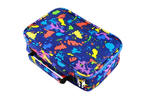 EDATOFLY 72 Slots Federmappe, Große Kapazität Reißverschluss Federmäppchen Stationäre Fall Farbige Bleistifte Halter Case Federtasche mit Innentasche (Meerblau) von EDATOFLY