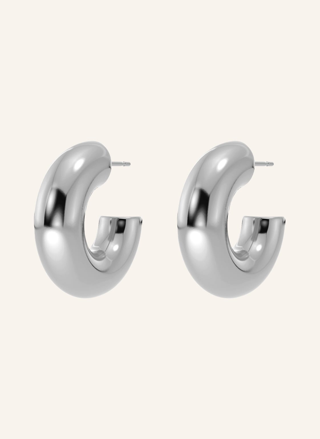 Edblad Creolen Chunky silber von EDBLAD