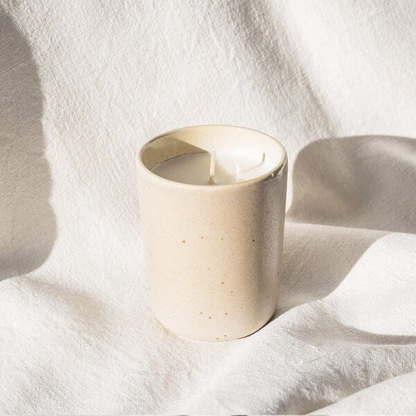 EDDA stoneware Handgemachte Steingut Kerze - Duft: Zirbe & Zitrone von EDDA stoneware