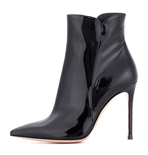 EDEFS Damen Ankle Boots,Stiefeletten mit Absatz in Schwarz,High Heel Winter Stiefel Größe EU37 von EDEFS