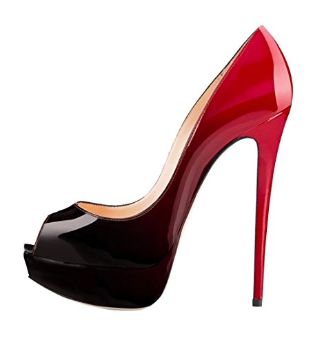 EDEFS Damen Pumps High Heels Plateau Schuhe Peep Toe Degradieren Party Hochzeitschuhe Gradient Größe EU40 EDEFS Damen Pumps High Heels Plateau Schuhe Peep Toe Degradieren Party Hochzeitschuhe Gradient Größe EU40 von EDEFS