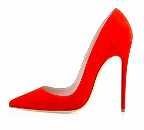 EDEFS Damen Spitze Pumps Stiletto High Heels Schuhe Party Abendschuhe Hochzeit Red Größe EU40 EDEFS Damen Spitze Pumps Stiletto High Heels Schuhe Party Abendschuhe Hochzeit Red Größe EU40 von EDEFS