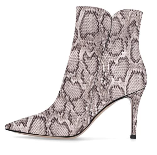 EDEFS Damen Spitzschuh High Heels Stiefeletten Reißverschluss Kleid Partyschuhe Schlange Größe EU39 EDEFS Damen Spitzschuh High Heels Stiefeletten Reißverschluss Kleid Partyschuhe Schlange Größe EU39 von EDEFS
