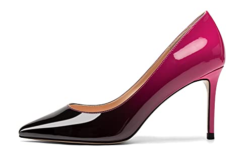 EDEFS Damen Spitzschuh Stiletto Pumps Klassische High Heels Schuhe für Party Club Schwarz Rose Größe EU39 EDEFS Damen Spitzschuh Stiletto Pumps Klassische High Heels Schuhe für Party Club Schwarz Rose Größe EU39 von EDEFS