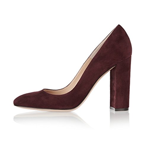 EDEFS Damenschuhe High Heels Büro Kunststoff Blockabsatz Absätze Suede Größe EU39 von EDEFS