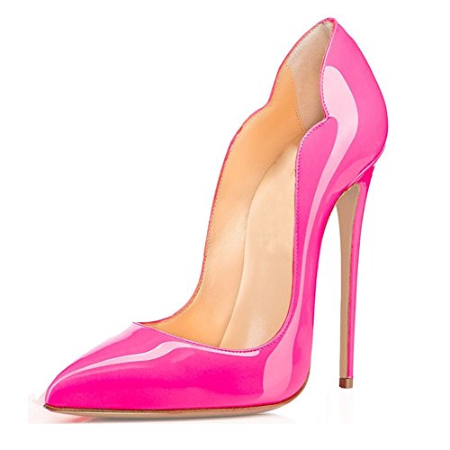 EDEFS Damenschuhe Lack High Heels Spitze Zehe Stilettos Dress Pumps für Partei Rot EU45 EDEFS Damenschuhe Lack High Heels Spitze Zehe Stilettos Dress Pumps für Partei Rot EU45 von EDEFS