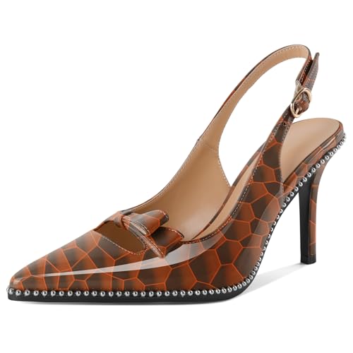 EDEFS Luxuriöser Slingback Stilettoabsatz Damen 9 cm Spitzenschuh Pumps mit Silberperlen Saum für Hochzeiten Partys und Arbeits Styling Leuchtendes Orange EU40 EDEFS Luxuriöser Slingback Stilettoabsatz Damen 9 cm Spitzenschuh Pumps mit Silberperlen Saum für Hochzeiten Partys und Arbeits Styling Leuchtendes Orange EU40 von EDEFS