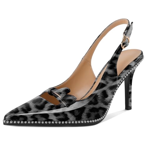 EDEFS Vielseitige Silberperlen Pumps Damen Slingback 9 cm High Heel mit Spitzenschuh für Nahtlose Übergänge von Hochzeit zu Arbeit Leopard Weiß EU39 EDEFS Vielseitige Silberperlen Pumps Damen Slingback 9 cm High Heel mit Spitzenschuh für Nahtlose Übergänge von Hochzeit zu Arbeit Leopard Weiß EU39 von EDEFS