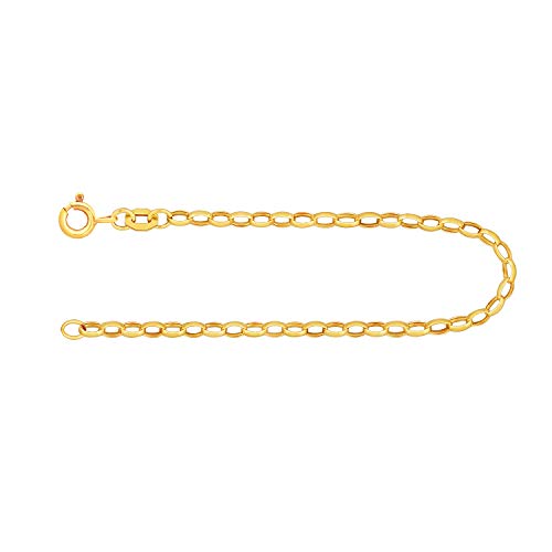 EDELIND 585 Gold Armband Damen Herren 2.5 mm, Bracelet Erbskette aus 14 Karat Echt Gold Länge 17 cm, Armkette Gelbgold Goldarmband Made in Germany von EDELIND