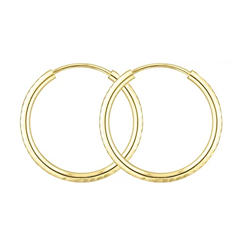 EDELIND Creolen Klein 20mm 333 Gelbgold Hoop Ohrringe Set für Damen Herren 8 Karat Echt Gold Ohrringe mit Stempel Breite 2 mm mit Schmuck Geschenk Box Made in Germany EDELIND Creolen Klein 20mm 333 Gelbgold Hoop Ohrringe Set für Damen Herren 8 Karat Echt Gold Ohrringe mit Stempel Breite 2 mm mit Schmuck Geschenk Box Made in Germany von EDELIND
