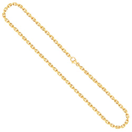 EDELIND Goldkette, Ankerkette diamantiert Gelbgold 333/8 K, Länge 45 cm, Breite 3,8 mm, Gewicht ca, 29,3 g, NEU von EDELIND