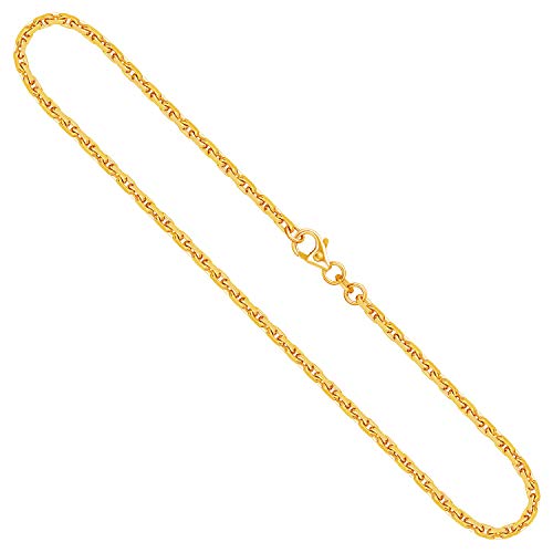 EDELIND Goldkette, Ankerkette diamantiert Gelbgold 333/8 K, Länge 50 cm, Breite 2.5 mm, Gewicht ca. 12.5 g., NEU von EDELIND