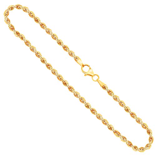 EDELIND Goldkette, Kordelkette hohl Gelbgold 333/8 K, Länge 42 cm, Breite 2.7 mm, Gewicht ca. 3.7 g., NEU von EDELIND