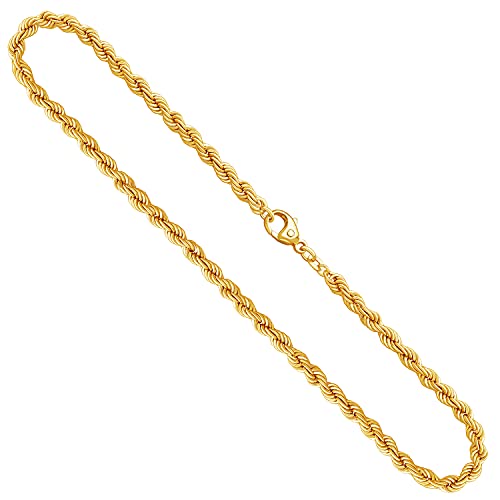 EDELIND Goldkette, Kordelkette hohl Gelbgold 585 / 14K, Länge 50 cm, Breite 4.4 mm, Gewicht ca. 11.1 g., NEU von EDELIND