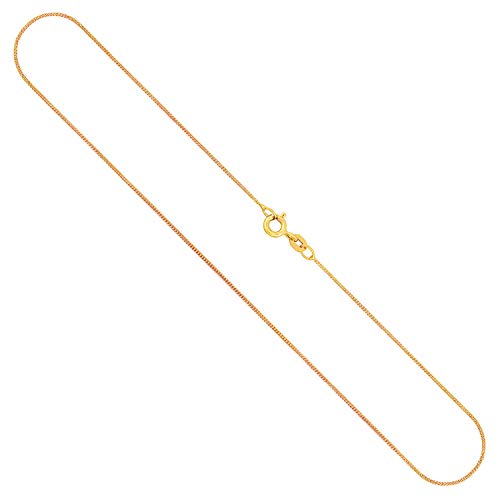 EDELIND Goldkette, Panzerkette flach Gelbgold 333/8 K, Länge 45 cm, Breite 1,1 mm, Gewicht ca, 1,4 g, NEU von EDELIND