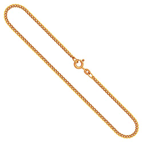 EDELIND Goldkette, Panzerkette flach Gelbgold 333/8 K, Länge 50 cm, Breite 2.1 mm, Gewicht ca. 5.9 g., NEU von EDELIND