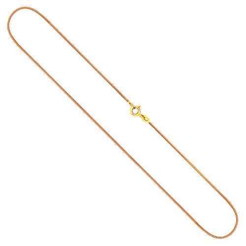 EDELIND Goldkette, Schlangenkette Gelbgold 375/9 K, Länge 45 cm, Breite 0.9 mm, Gewicht ca. 3.3 g., NEU von EDELIND